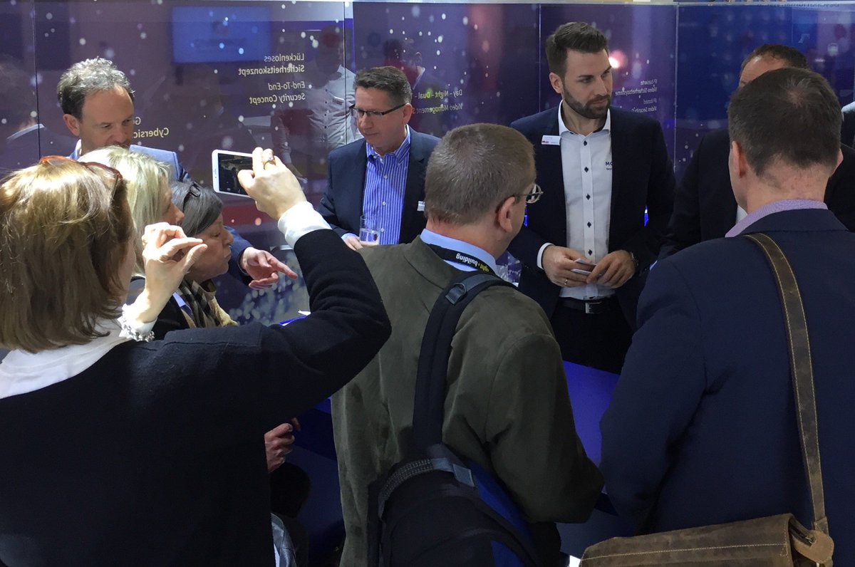 MOBOTIX_AG's tweet photo. #Video security, #building automation, #access control and the #MOBOTIX #CactusConcept; all of this at this year’s @Light_Building. Also check out a few images from today’s press conference. https://t.co/EhA5fXlaOq https://t.co/TpYY875tDp