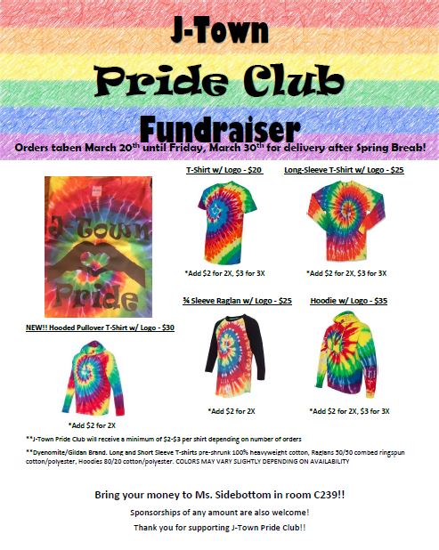 Order your Pride Club shirts today!! <a href="/j_townpride/">J-Town Pride Club</a>