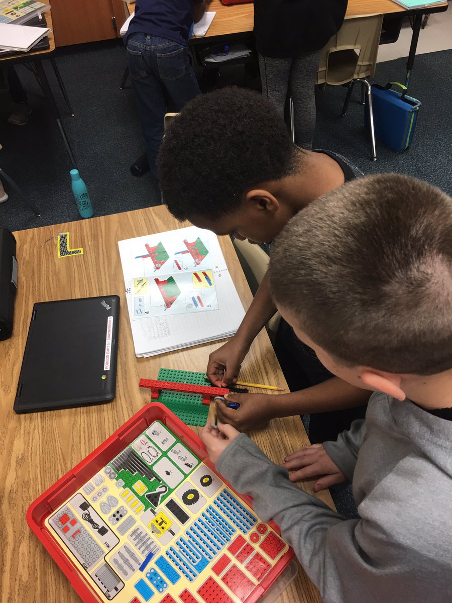 5th graders exploring mechanical energy using legos! #robisonspirit #CatchTheSpirit