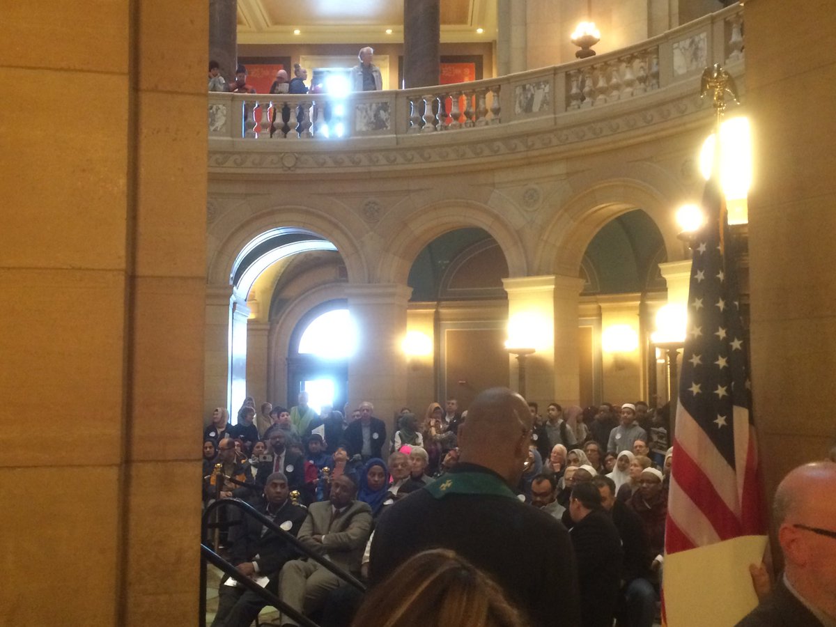 Excited to support Muslim Day on the hill. Beautiful reminder that our diversity is our strength. I thank our Islamic neighbors for demanding a better Minnesota for all.