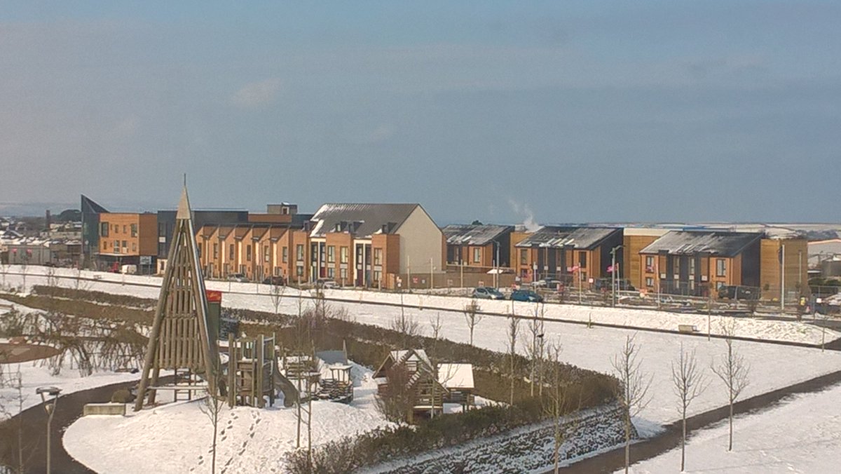MW_Coastline's tweet photo. A rare opportunity to see Heartlands in the snow yesterday. Still a couple of shared ownership homes available if you're quick! https://t.co/TniB7Zm8Xi