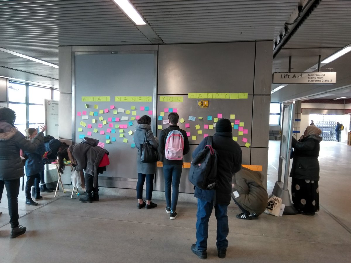 BTPCasey's tweet photo. Travelling through #WembleyPark station today? Come tell us what makes you happy. #SubwayTherapy #HappinessDay #StreetToScale https://t.co/44UK0zxIDb