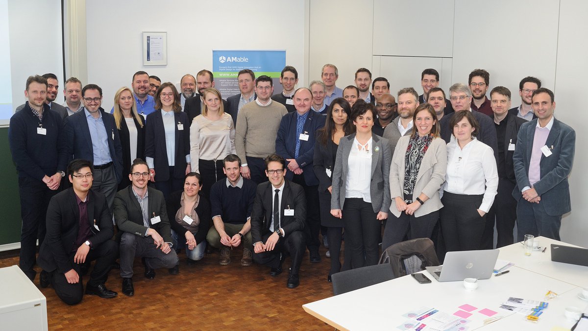 EWF_Welding's tweet photo. We are proud to be part of @amable_eu project group.
Is your idea additively manufacturable? Then join us! - https://t.co/OEj2O3mut6
#additivemanufacturing #3Dprinting #AMEducation #AMskills #AMprofessionals https://t.co/WFwyIGPU4C