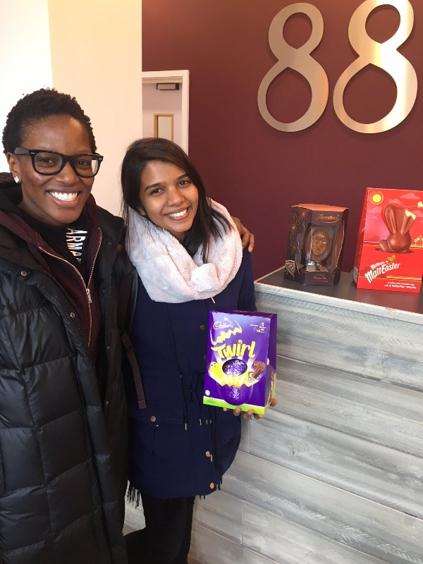 We have a winner! Pop into the reception and have a lucky guess on how many Chiclets to win an EASTER EGG!!
