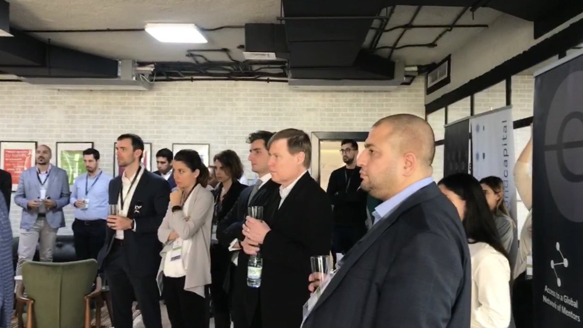 Networking event at our offices today, starting it off with a brief welcome note introducing @BCIU delegates, BeyondCapital #entrepreneurs and #EndeavorEntrepreneurs. 

@EndeavorJo @endeavor_global @awscloud @Citi @Mastercard