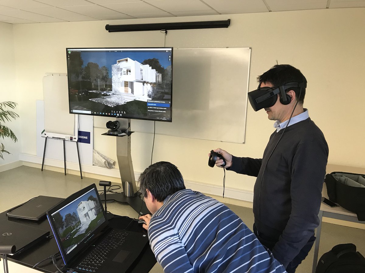 SALLERON_sas's tweet image. BiM : Information et Démonstration Test immersion dans maquette 3D Revit de @SALLERON_sas à la @ffbdordogne