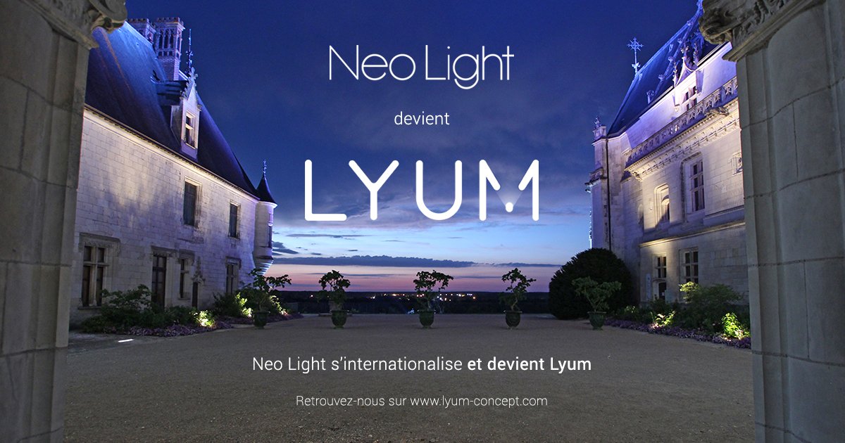 lyum_concept's tweet photo. Neo Light change de nom et devient Lyum, mais l'équipe reste la même.
Ce choix de nouveau nom représente une nouvelle étape dans notre développement à l'international. https://t.co/QlT9ZLrJWA