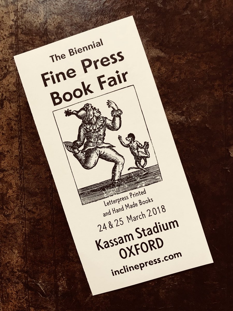 dobleMdesign's tweet photo. This weekend! Look out for @GrahamMoss9 @LudlowBookbind https://t.co/AAHNmqRKfI