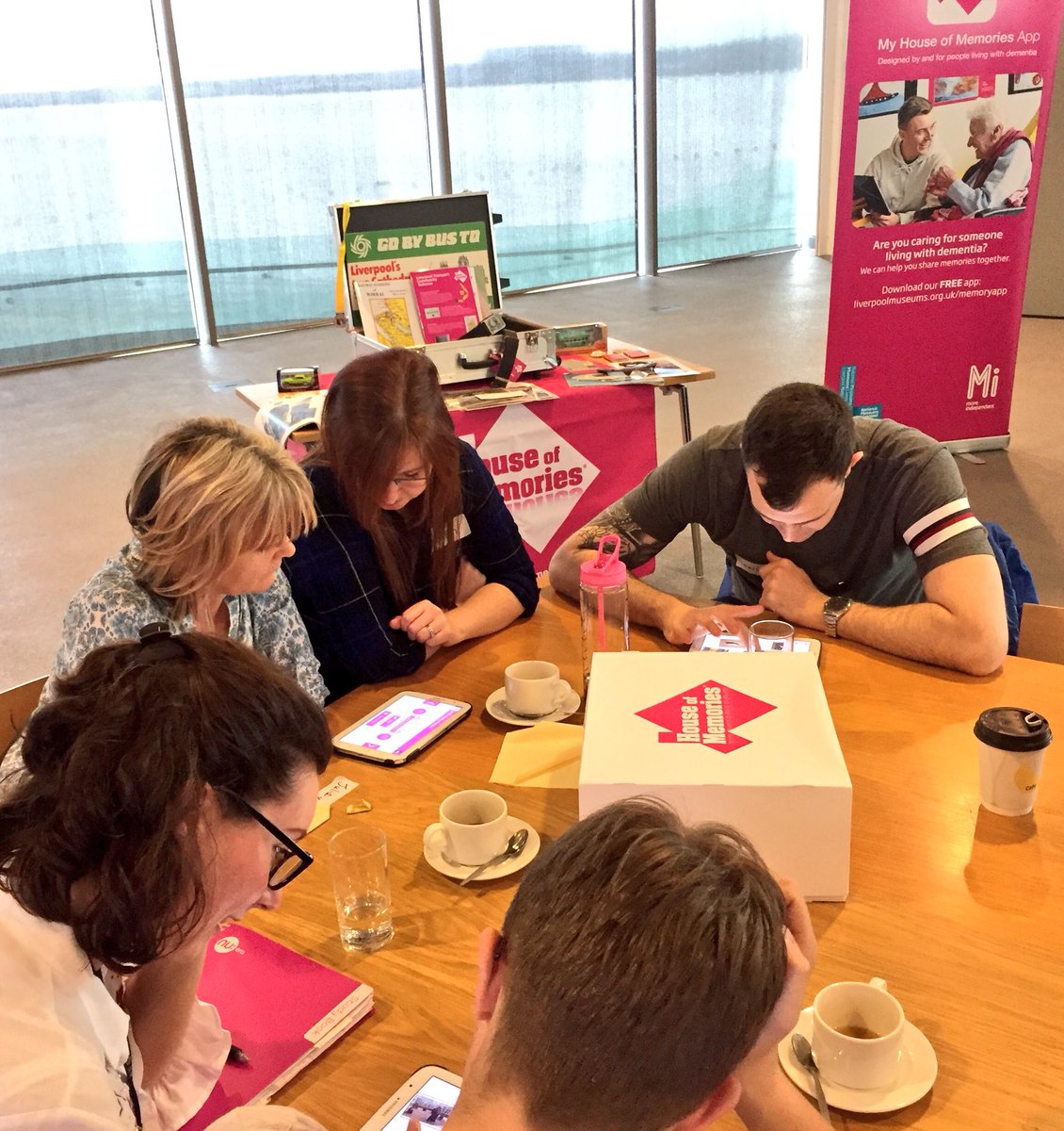 house_memories's tweet photo. The @MerseyFire Community Risk Management team explore how our free My House of Memories app works as part of our dementia awareness training. Find out more: https://t.co/gGP9yZO9y0 
#ShareMyMemories #MuseumLedCare #LCRHealth #MerseyFire #CultureandHealth https://t.co/WeE07SpQgx