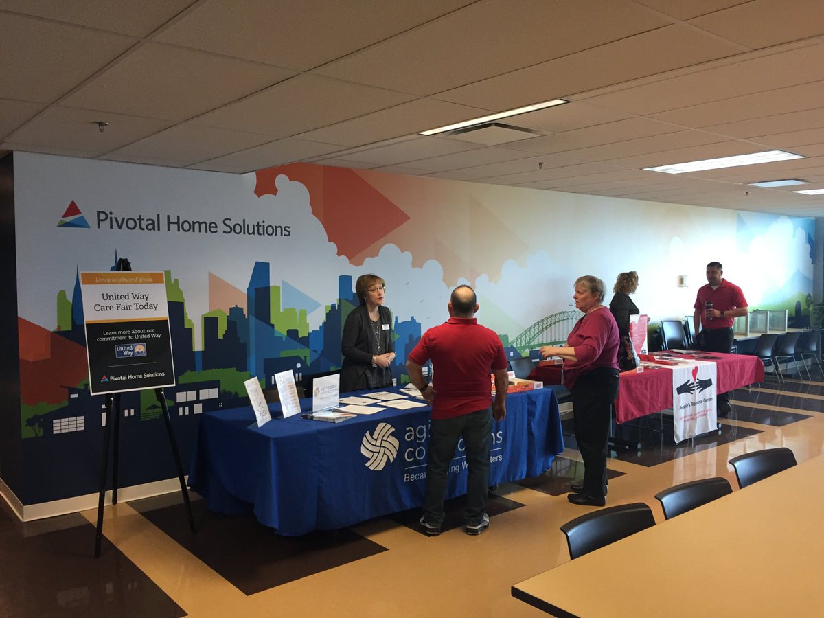 MegHillock's tweet photo. Happy to be a part of @PivotalHome United Way Care Fair! Two great agencies, @agingcareconns @peoplesrc in attendance discussing volunteer opportunities in the communities we serve. https://t.co/wrcIhrFwy2
