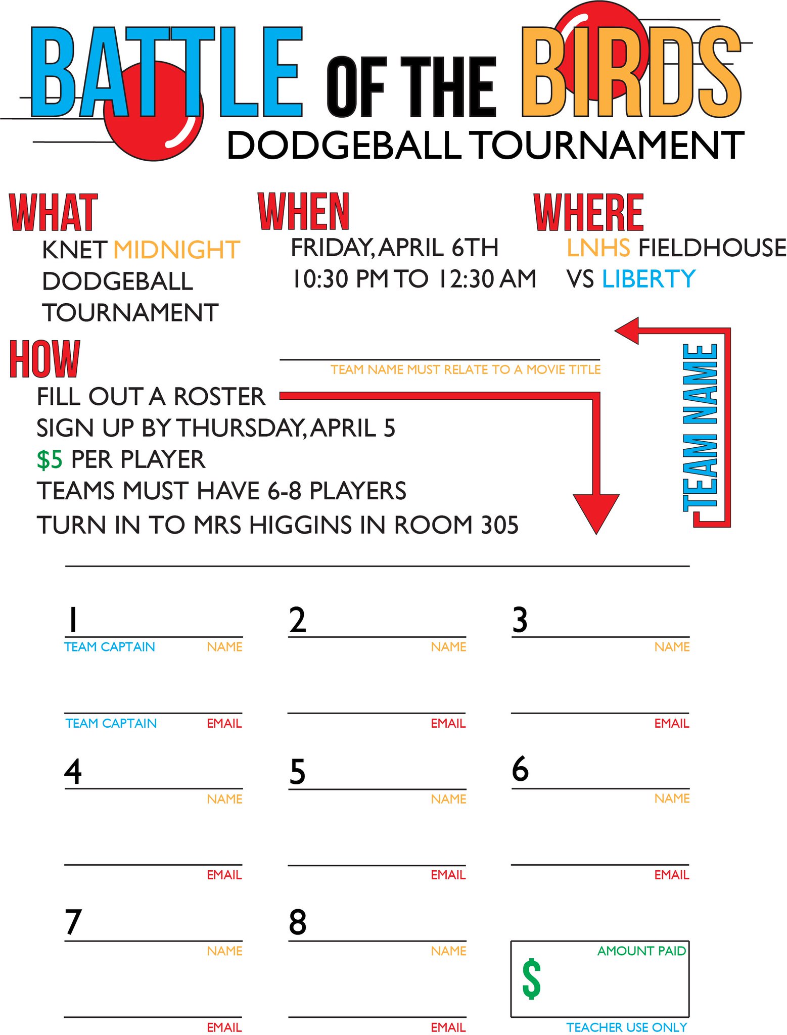 on Twitter "Dodgeball signups start today at lunch and will