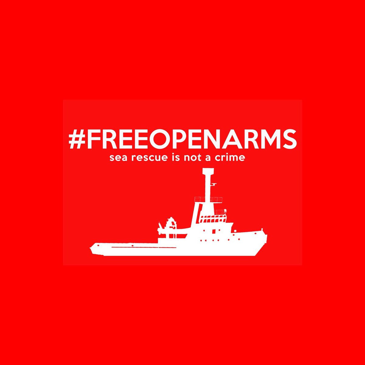 alfredgarcia's tweet photo. Los responsables de @openarms_fund se enfrentan a un máximo de 15 años de prision y 15.000 € de multa por cada migrante rescatado. La policía italiana inmoviliza el barco y los acusa de favorecer la inmigración ilegal.
¡Vergüenza! #FreeOpenArms https://t.co/M2MTmbV9vE https://t.co/jJz110aSSJ
