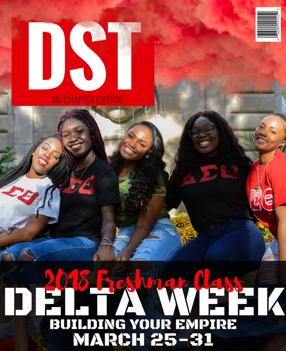 MuChapterDST's tweet image. Hot off the press!! This year’s lineup for Delta Week has arrived — So come out and join Mu Chapter as we learn what it takes to build our empires. You don’t want to miss any of these events. See you next week!