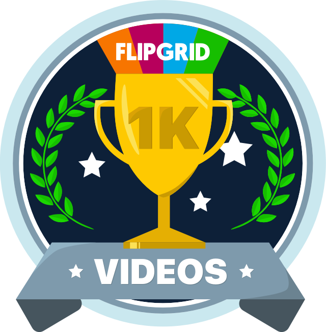 HernandezSenora's tweet photo. I am excited to rock my new @Flipgrid 1,000 Videos badge! #FlipgridFever https://t.co/Wlnu7QPSyO @Cen10Titans #FISDWLLearns #CHSWL #Titantags #TitansLearn #ourFISDstory