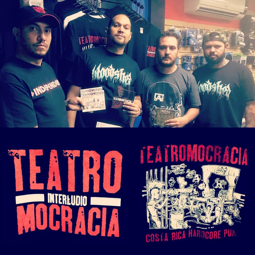 Tenemos a la venta CD's y Tshirts de la banda Teatromocracia de Costa Rica. CD's a $8 y Tshirts a $15.00 #dekagroup