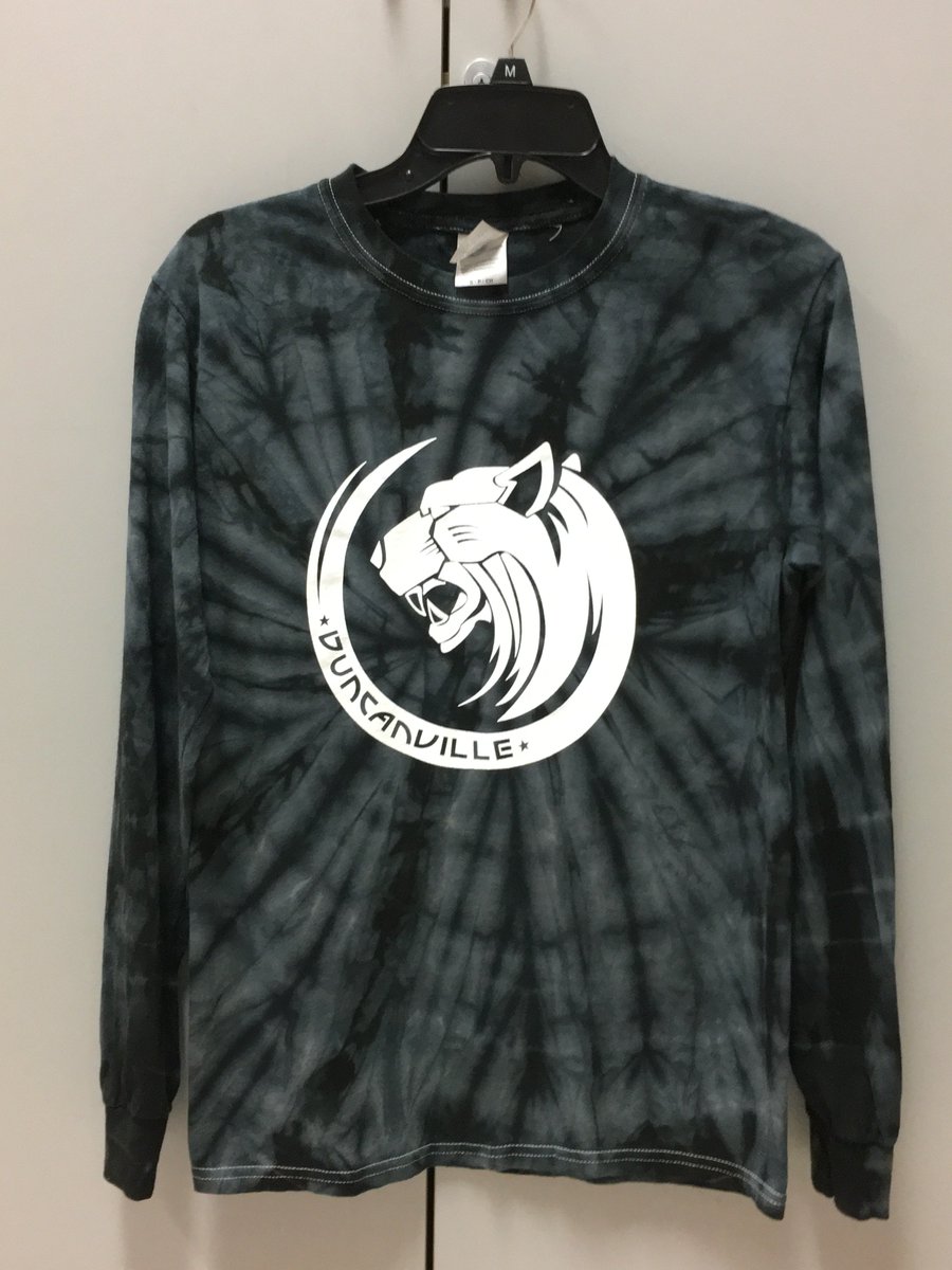 DHSPantherShop's tweet photo. @DuncanvilleISD 
NEW T-Shirts in the Panther Shop:  
Metallic Panthers.  $8 Short Sleeve; $10 Long Sleeve
Panther Printed Long Sleeves - $12
Tie-Dyed Panther https://t.co/0i1fsIB2og