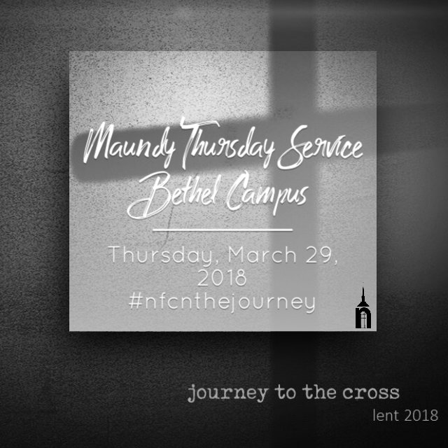 TheBranch510's tweet photo. Maundy Thursday Service!
•
📆March 29
•
⏰6:30pm
•
📍Bethel Campus
•
#nfcnthejourney https://t.co/4oF5FlYAOb