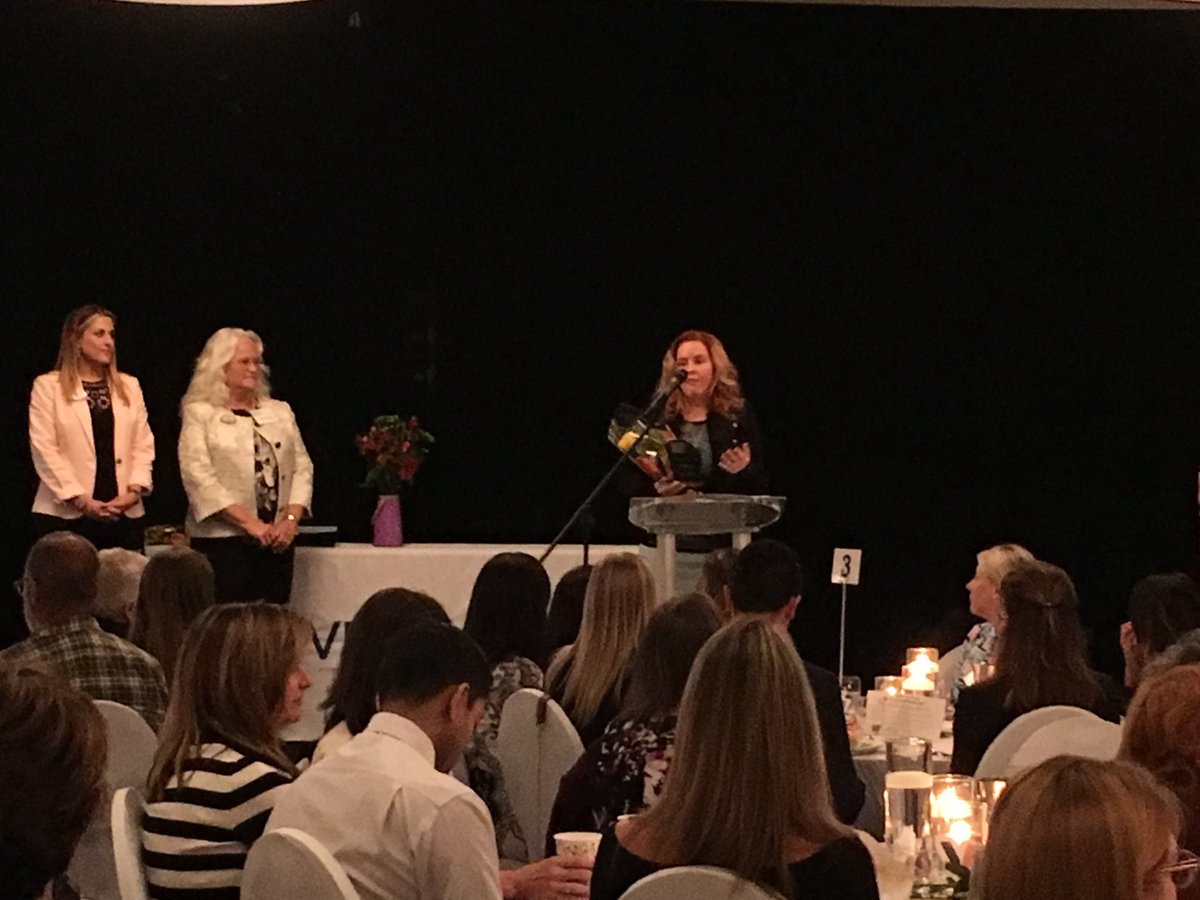 #weMeanBusiness #WomenWhoRock congratulates the Female Small Business Owner of the Year recipient Pamela Holz, Puzzle Box Academy presented by Theresa Bassing