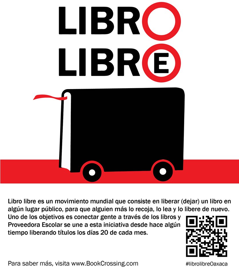 ProveedoraOf's tweet image. ¡HOY es 20 y toca #LibroLibre!
Liberaremos ejemplares en:
- Monumento a Benito Juárez en El Llano
- Teatro Juárez
- Escuela Primaria Federal Benito Juárez
- Museo Casa de Juárez
- Biblioteca Margarita Maza de Juárez
¡Iniciamos a las 16:00 horas!