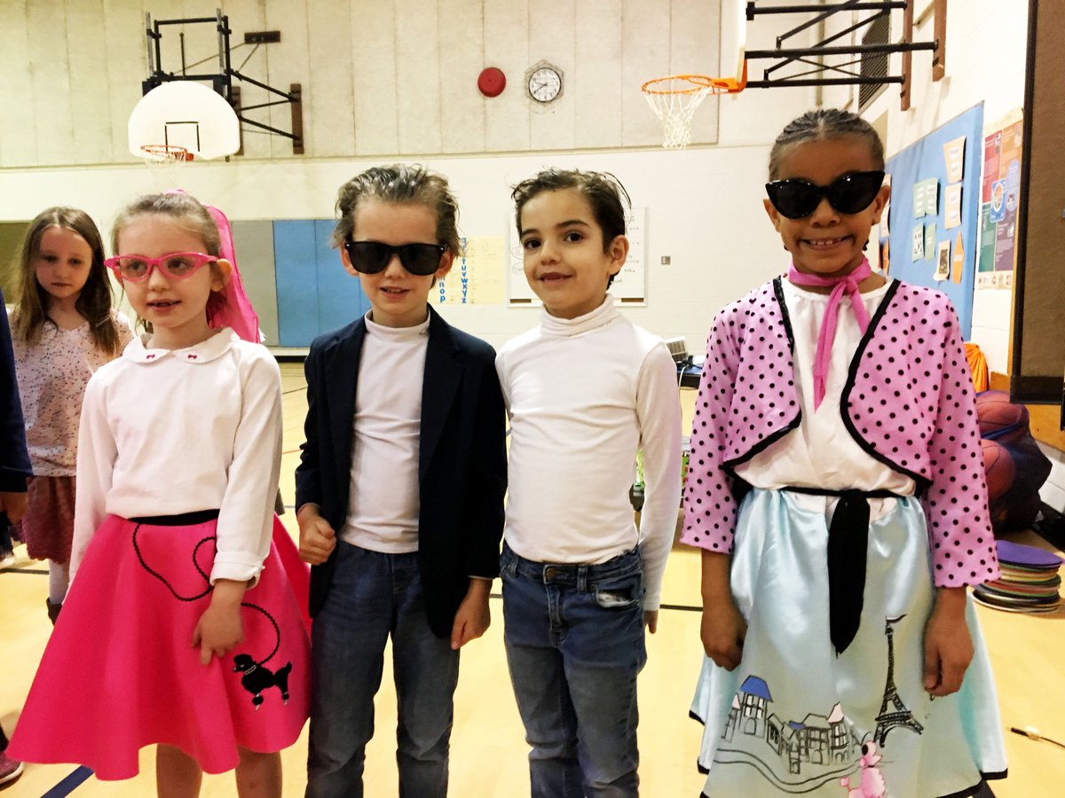 ColumbiaES_fcps's tweet photo. We're rockin' the 50's fads in honor of our 50th anniversary!#50yearsoflearning #ourFCPs https://t.co/aFLC0xZR9i