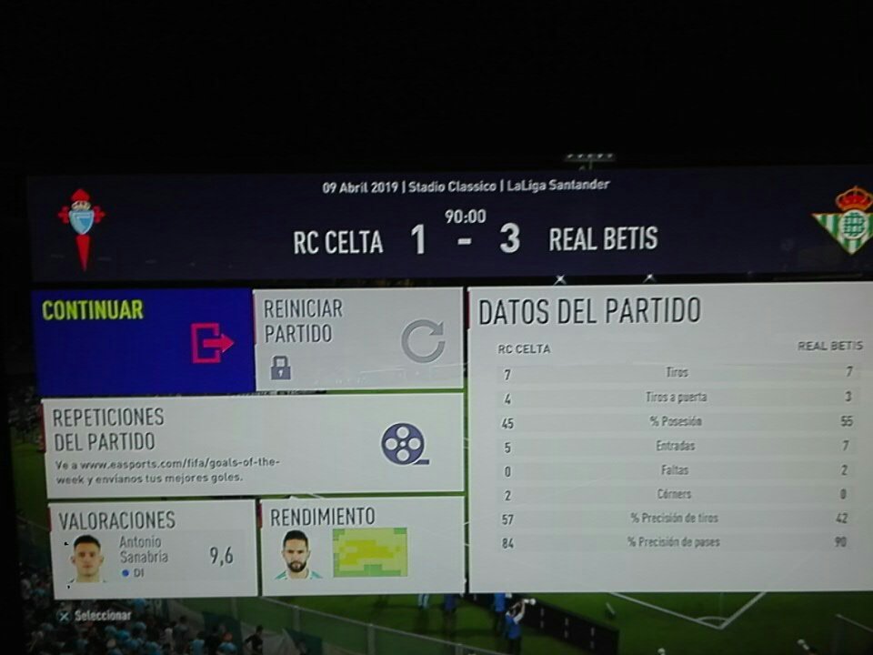 Realbetisfc's tweet photo. FINAAL👏👏
Celta 1 betis 3
#hoyesdiadebetis https://t.co/qVC8NSoKR8