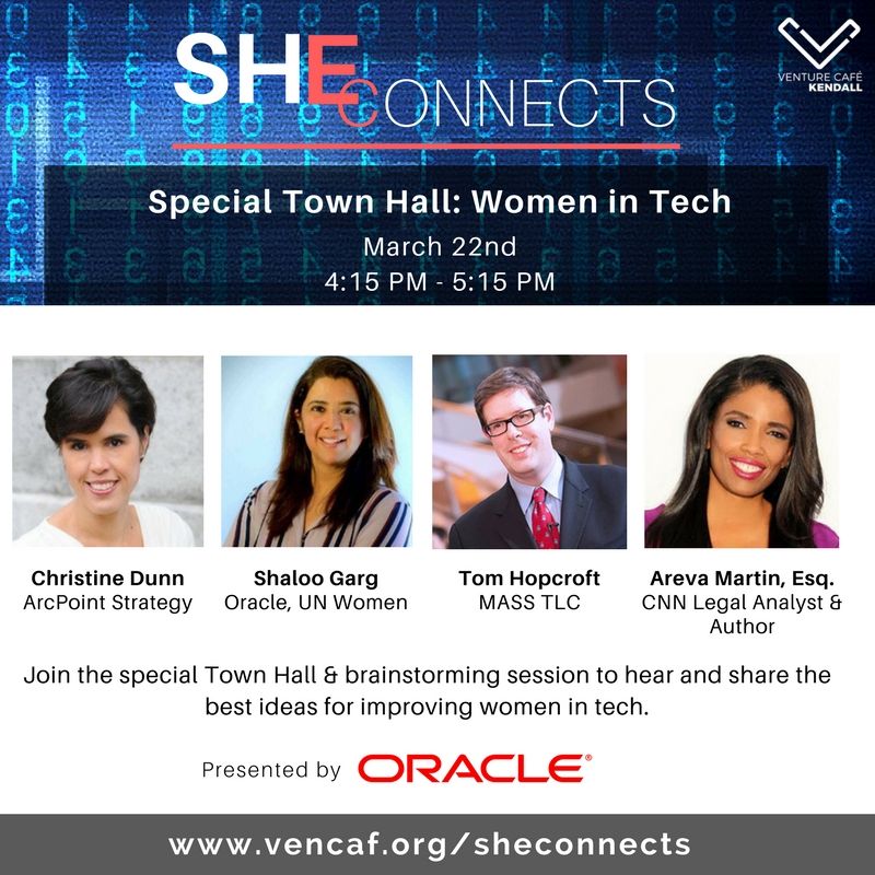 My_InnoStudio's tweet image. We are excited to host a special Town Hall on Women in Tech featuring special guest @shalsgarg of @Oracle, @thopcroft of @MassTLC @ArevaMartin ; moderated by @ChristineODunn Learn more: buff.ly/2Dv02aL @WonderWomenBos  @bosladyproject @MediaGirlsOrg @MITSloanWomen #WIT