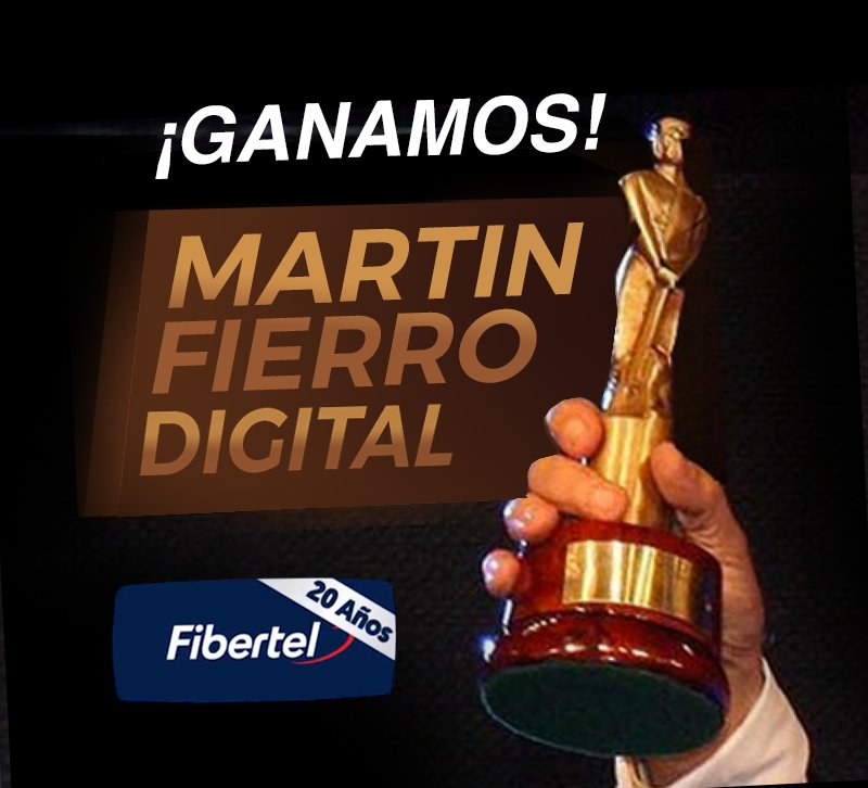 LatinMedios's tweet photo. ¡¡G A N A M O S!! 👏🏻👏🏻👏🏻 Felicidades Nicolás Torok, Nicolás Pisani por este merecido premio Chee! @MFDIGITALOK
#martinfierrodigital #martinfierro #cablevisionfibertel #fibertel20años https://t.co/bydFy6eIa6