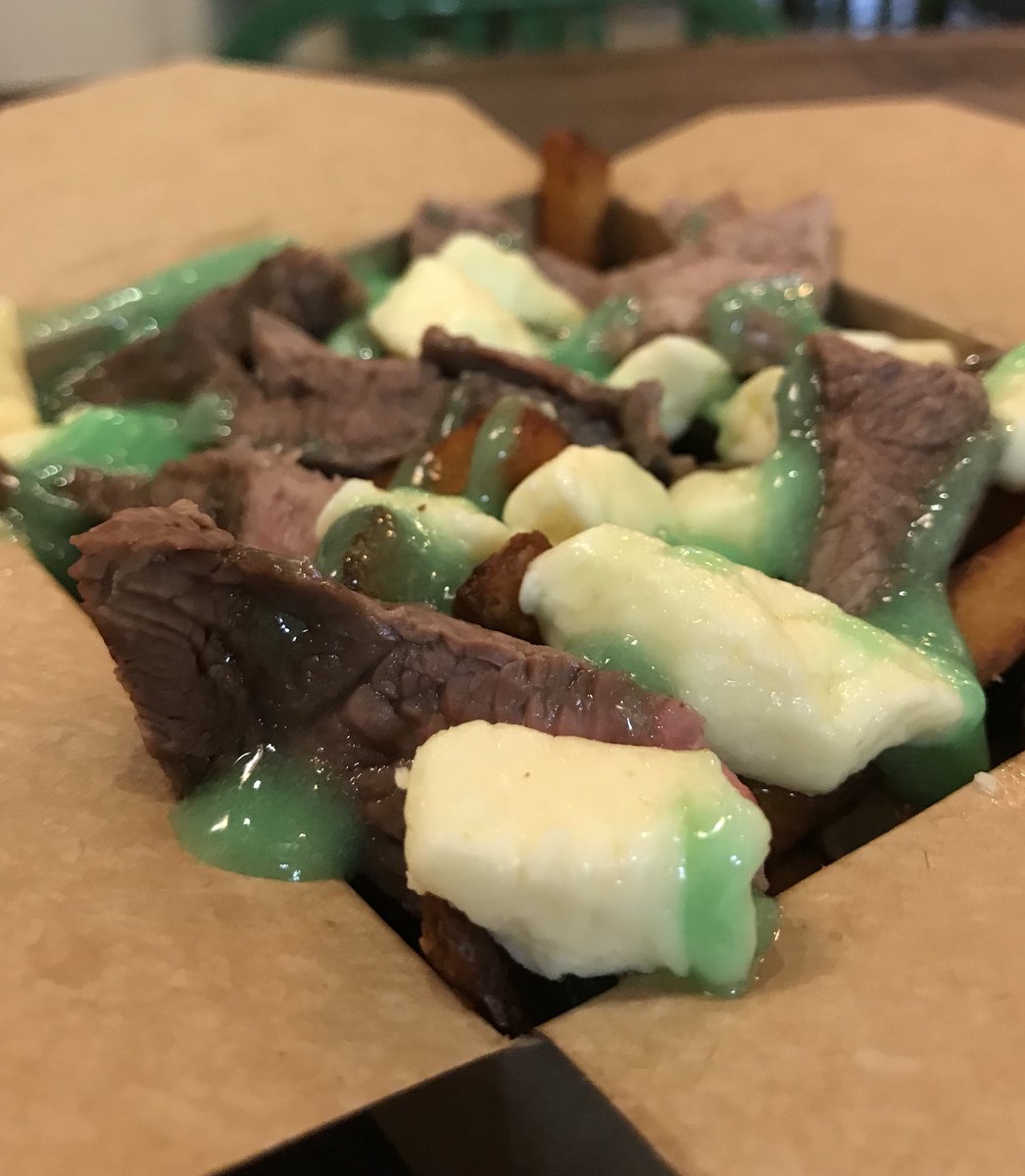 🎼Shoo Fry had a little lamb (poutine)... Lamb, curds, and mint jelly sauce on special through Easter...