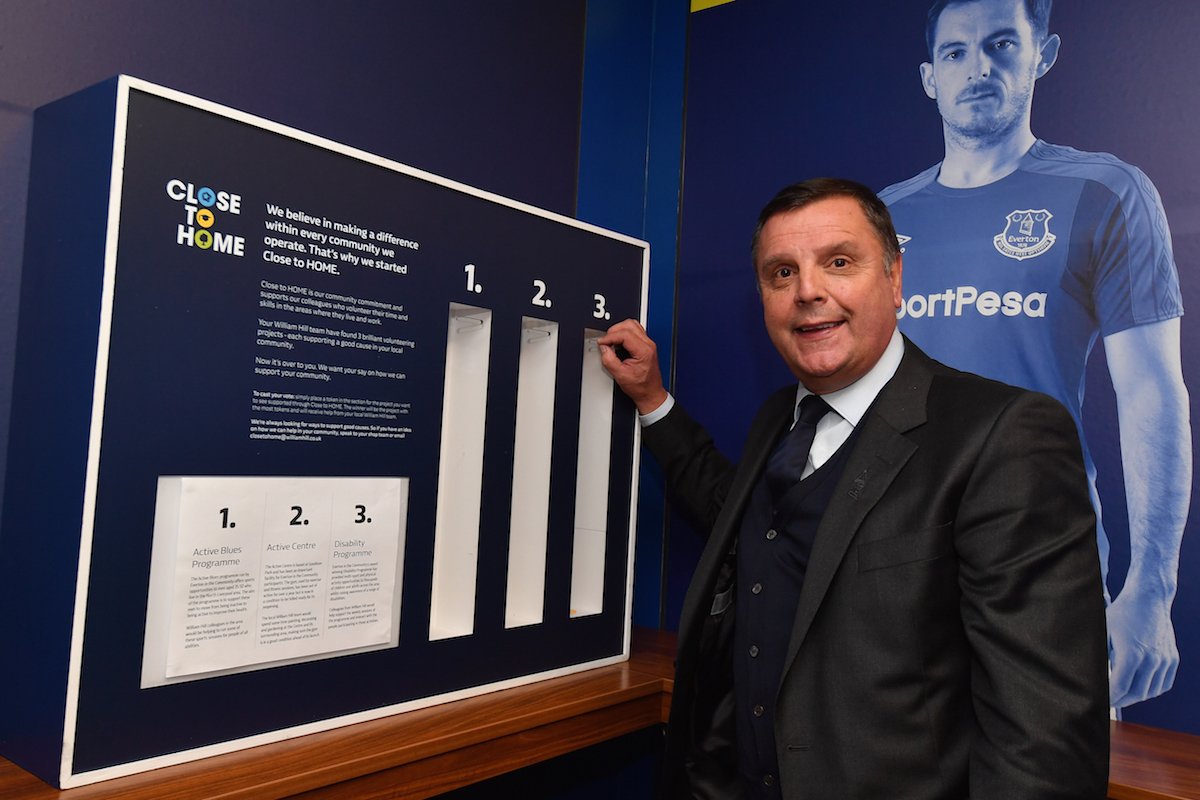 🔵 | Graeme Sharp launched the <a href="/WilliamHIll/">William Hill</a> and #EITC Close to HOME initiative last week and following over 450 votes, William Hill colleagues will support <a href="/EITC/">Everton in the Community</a>’s Active Blues programme.
