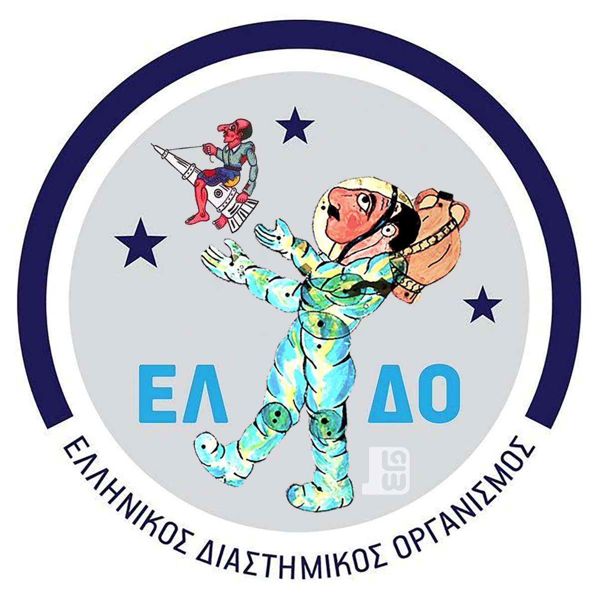 JlawWonder's tweet photo. Επιτέλους δώθηκε στη δημοσιότητα το logo του ΕΛληνικού Διαστημικού Οργανισμού #lianokladi_we_have_a_problem https://t.co/BMxSFqH4Tm