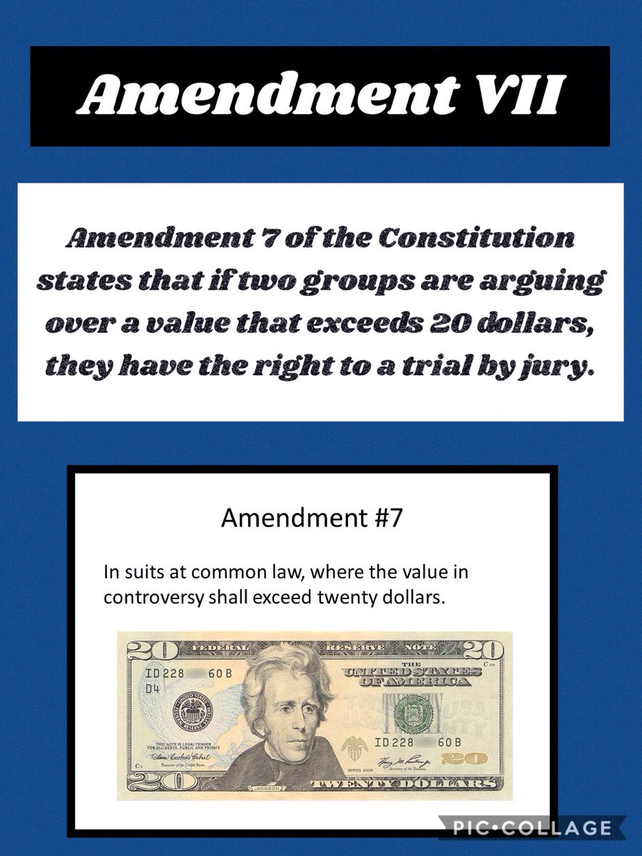 MichaelMa_bcds's tweet photo. Amendment VII #BCDSHist7 https://t.co/t77WupYOUU