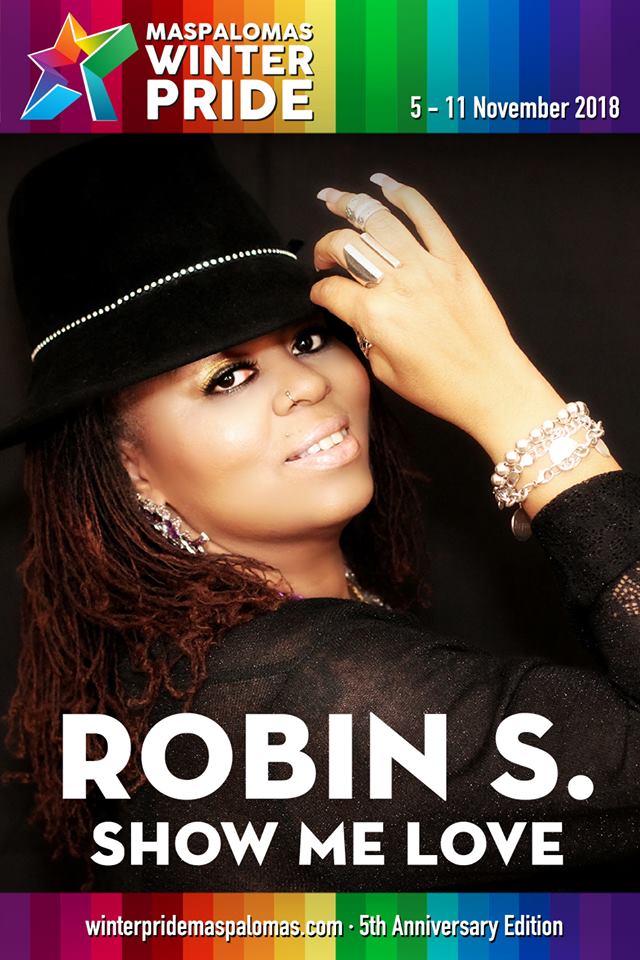 ‼️ ROBIN S. ‼️ - Live at 🏳️‍🌈 Winter Pride 🏳️‍🌈
We are proud to welcome one of the headliners for the first time to the Canary Islands! Live at the Maspalomas Winter Pride Main Stage during its 5th Anniversary Edition. 🌐 winterpridemaspalomas.com