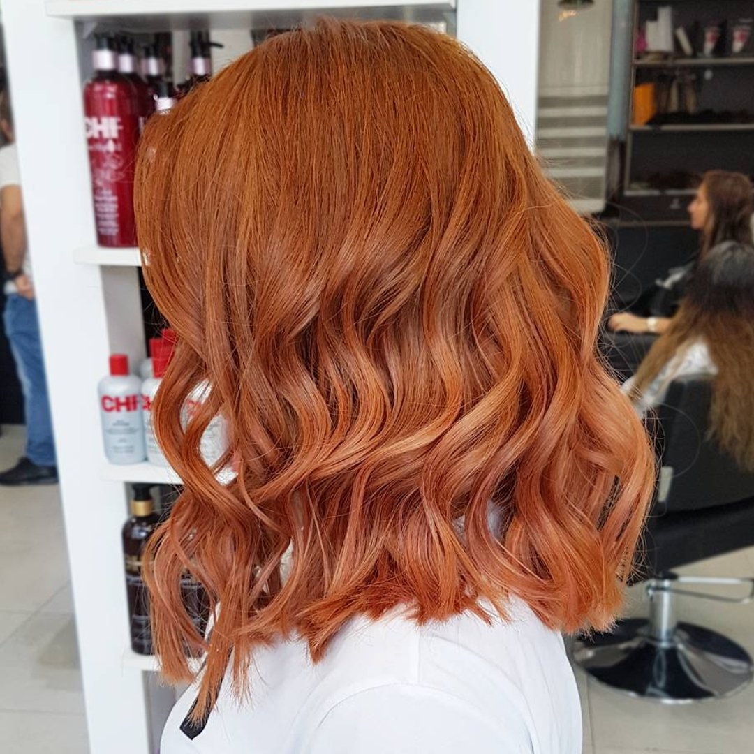 Blended copper Shine Shades from Global Artist Mego Ayvazian #farouksystems #chihaircare #chishineshades #copperhair