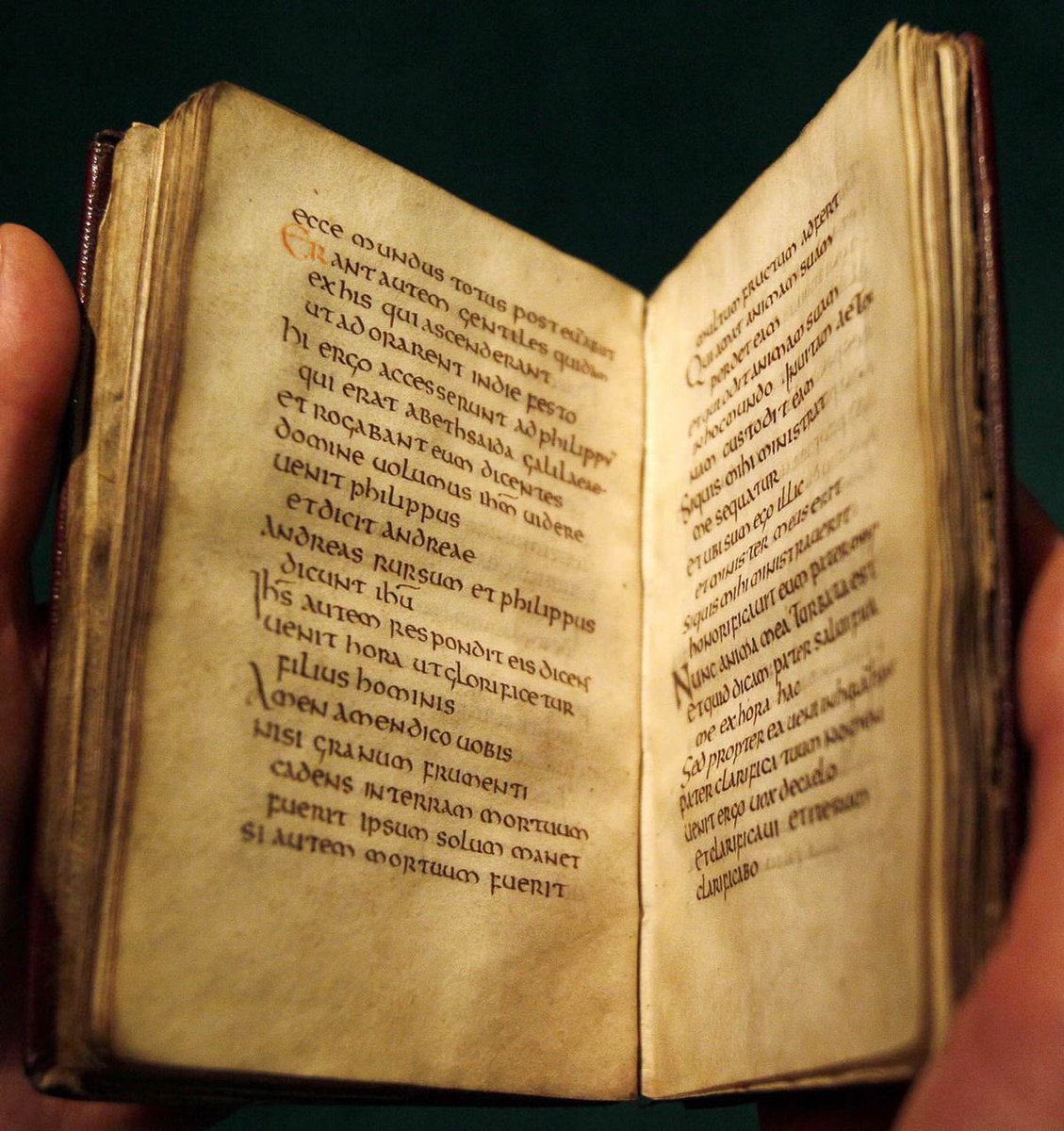 HistoryNeedsYou's tweet image. The #Cuthbert Gospel is Europe’s oldest bound book and was originally interred with Cuthbert 1300 years ago. Now in @britishlibrary #history