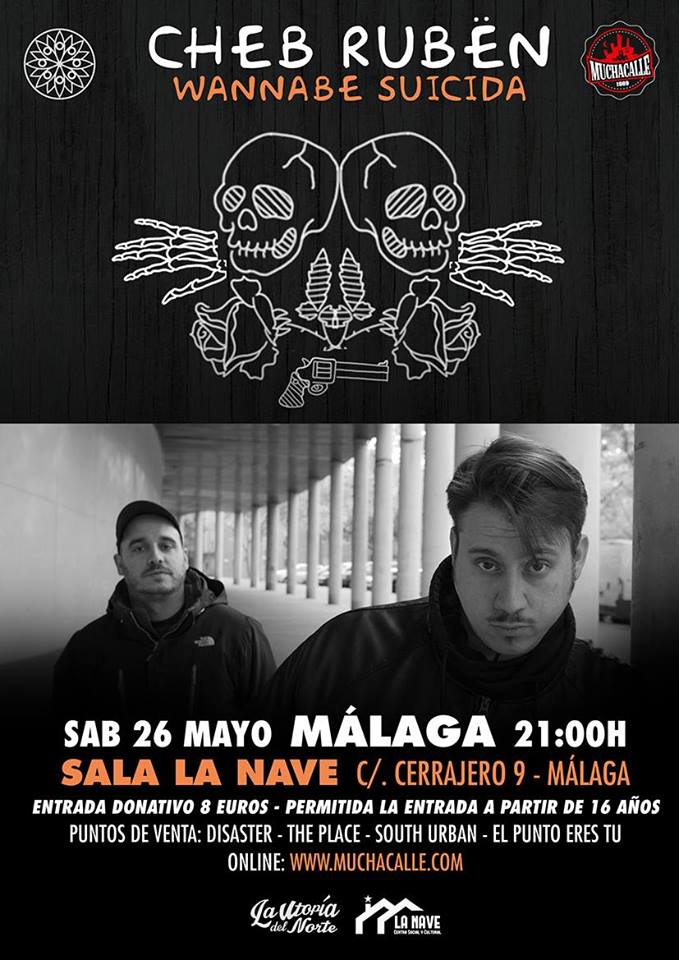 Muchacalle_Apa's tweet image. @CHEB_RU en Málaga 26 mayo @lanavemalaga @MalagaUrbana @ElCuaderno @IAmRap_Web @BuenaCalleMedia @RAPMalaga @InzonaMagazine @hiphopespanol