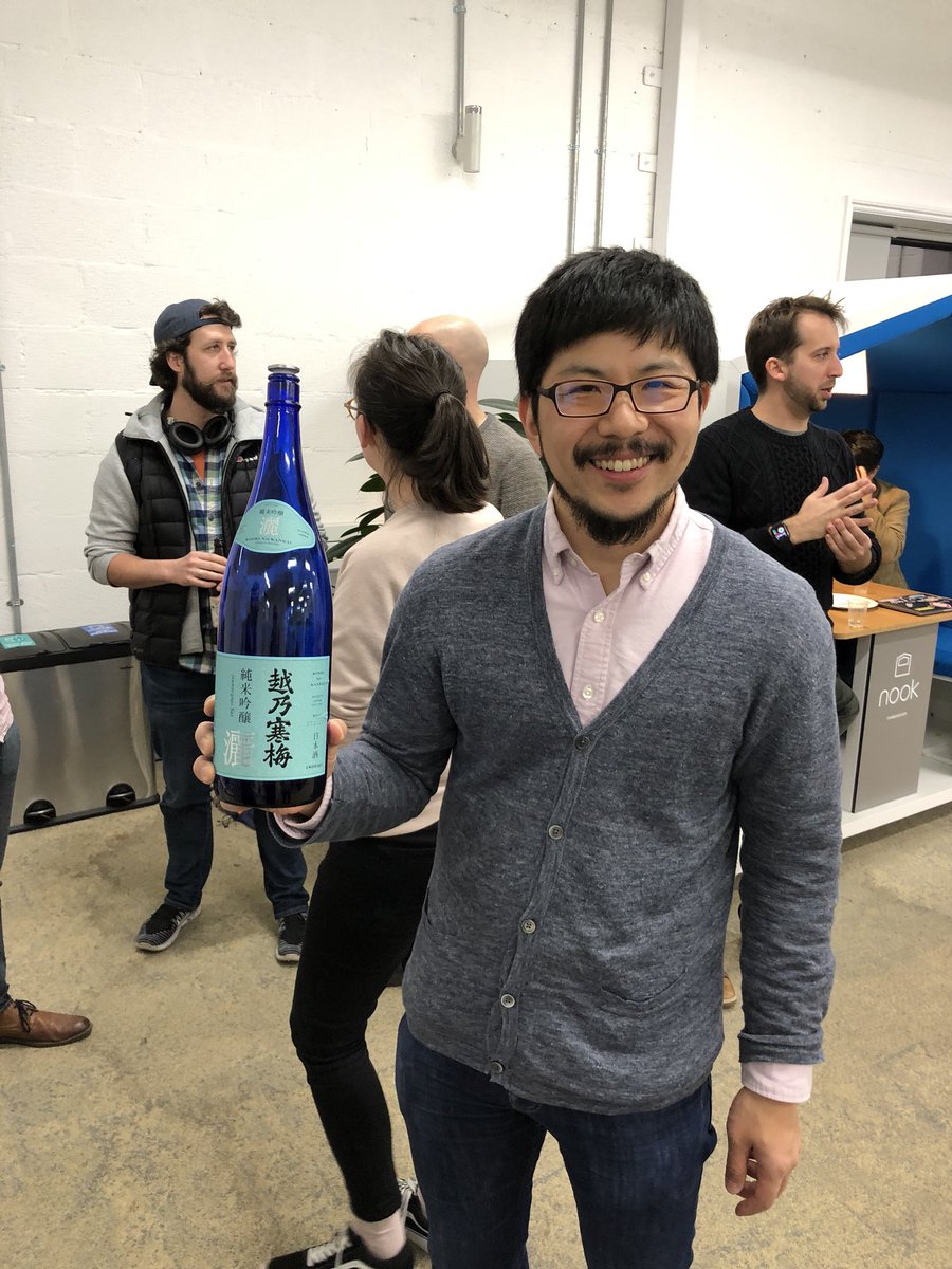 lewispb's tweet image. Really enjoyed #greatwesternrails tonight with rice wine from Japan and .@yukihiro_matz and all of the .@cookpad_dev folk! Thank you! 😊 #greatwesternrails #bathruby