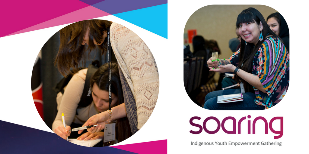 Indspire's tweet photo. #IndspireSoaring attendees, this year’s workshops program is amazing! - You'll learn how to navigate your career path and choose a domain that you'll really enjoy but maybe never heard about: building and engineering, health, 3D Animation, Interactive Digital Media, banking, ... https://t.co/B6llzka0rE