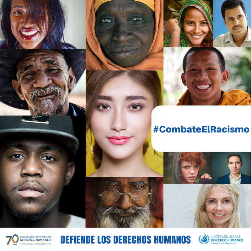 ONU_es's tweet photo. El 21 de marzo es el Día Internacional para la Eliminación de la Discriminación racial. 

Únete a nosotros en este mensaje de tolerancia cero contra todas las formas de odio e intolerancia.

#CombateElRacismo 
https://t.co/0WBtu0Ri9m https://t.co/3i83KEe7L8