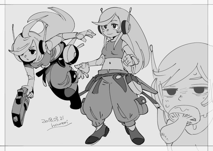 お絵かき:洞窟物語 カーリー 