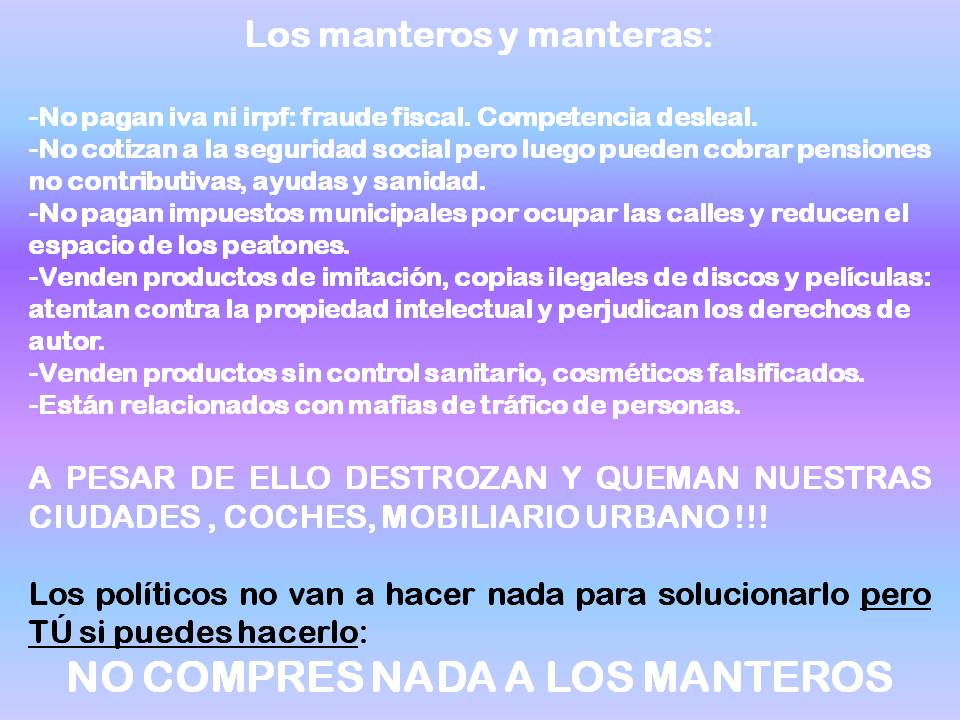 NewCastaEsp's tweet photo. @ElCascabelTRECE La continuidad de la venta ambulante de falsificaciones, que a saber cómo se fabrican, donde y qué condiciones tienen los trabajadores que las hacen, está en nuestras manos, sin demanda no hay oferta #ElCascabel20M https://t.co/sd9shiDt9J