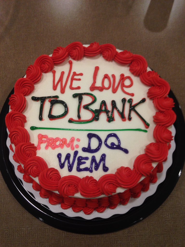 Thanks to DQ for the delicious ice cream cake. @AbbasPanju_TD <a href="/mechele_wilson/">Mechele Wilson</a> <a href="/HoangNorma/">N.Hoang</a> <a href="/Jessicaat8255/">Jessica@8255</a>