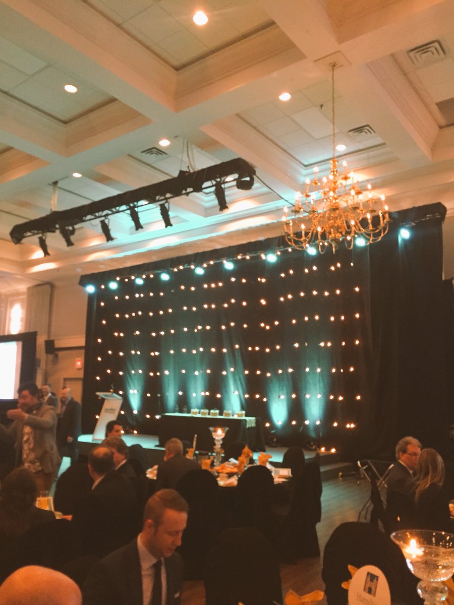 YEPHamilton's tweet image. What a beautiful evening in #hamont for the #obaa2017 awards evening @CarmensGroup on Stone Church.