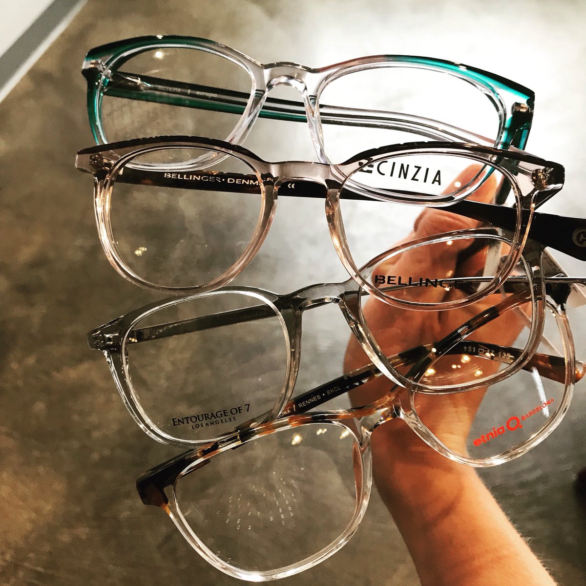 SEEKEyeCareMN's tweet photo. The first day of spring and we’re greeted with a snowy day. Although we are ready for warmer weather, the snow reminds us of our awesome crystal frames 😍
#SEEKEyeCare #VictoriaMN #FaceFashion #EyeCandy #WeLoveYourEyes #CrystalFrames #Cinzia #BellingerHouse #Eof7 #EtniaBarcelona https://t.co/gyyUtLqno8