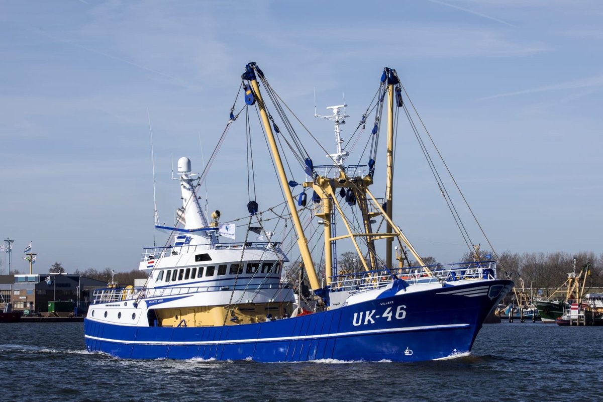 Sinds jaren weer een mooie nieuwe boomkor kotter toegevoegd aan de Urker vissersvloot #Fishing #Future #UK46