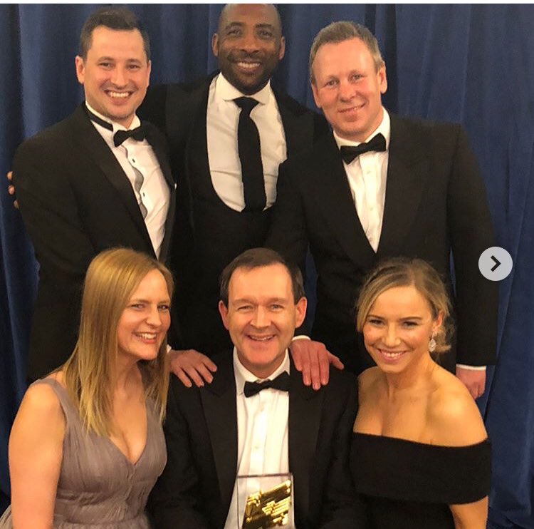 BoldSportsMGMT's tweet photo. Massive congratulations to @SkyJohnnyNelson and the rest of the team! Winners of #BestSportsPrograme at the @RTS_media Awards for the #AJKlitschko coverage 🥊 https://t.co/ZIRhXs8RCE