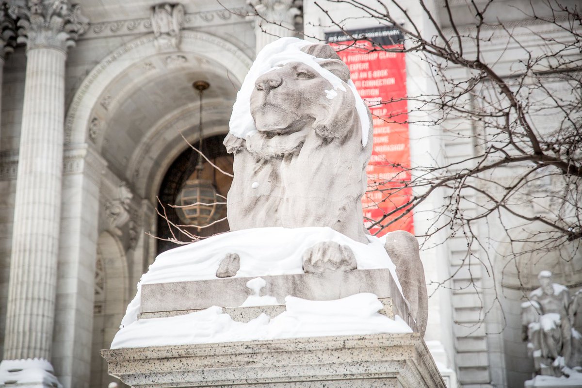 NYPLEvents's tweet photo. Due to the expected inclement weather, all locations of @nypl will be closed on Wednesday, March 21. https://t.co/ymCyPzP5eQ https://t.co/xC2qJ3YoS3