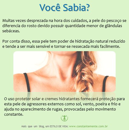 constantemente_'s tweet photo. Cuidados sobre a pele do pescoço.
#curiosidades #cuidados #pescoco #pele #hidratação #protetorsolar #rugas #vivasaudavel #qualidadedevida #vivamelhor #constantemente https://t.co/WcuxgeyHGR