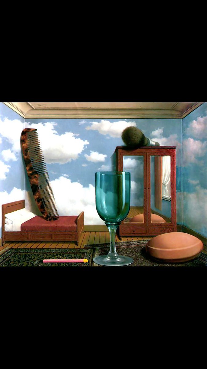 Dayafter2012's tweet photo. “Personal values”
Rene Magritte, 1952
#DayAfterART 🎨🎻📚
#Napoli🌋 
#Venezia 🎭
#Art #Arte #Painting #ArtLOVERS https://t.co/ZCGRXz4G9I