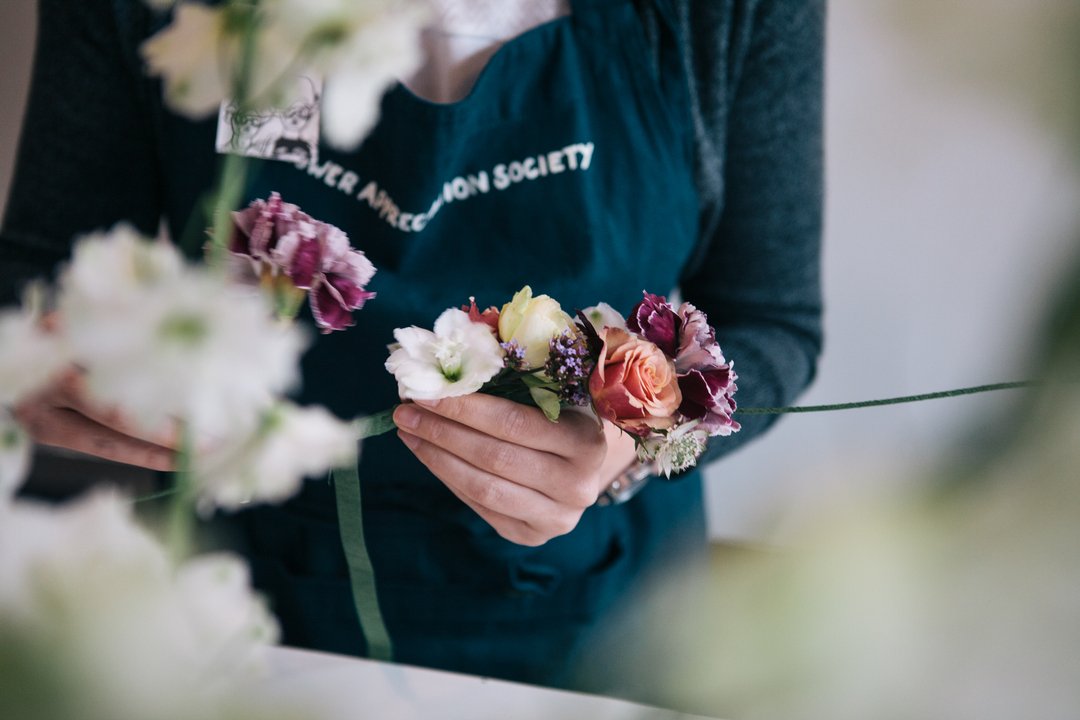 DIY BRIDAL WORKSHOP
Join us on the 13th May 2-5pm at our studio in Hackney. We will teach you how to make a bridal bouquet, flower crown and buttonhole. 
£180 per person. 
Perfect for all levels.
<<>>