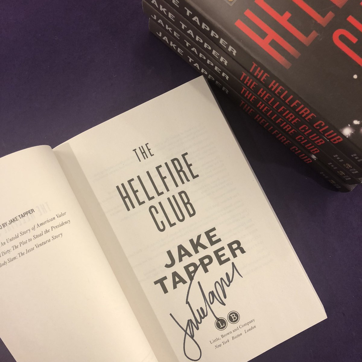 .<a href="/jaketapper/">Jake Tapper 🦅</a>'s <a href="/TheHellfireClub/">The Hellfire Club</a>   is almost here and we have 5 signed copies. 🔥 RT for a chance to win one. Best of luck! 

Ends 3/31. US only.